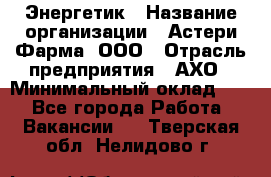 Энергетик › Название организации ­ Астери-Фарма, ООО › Отрасль предприятия ­ АХО › Минимальный оклад ­ 1 - Все города Работа » Вакансии   . Тверская обл.,Нелидово г.